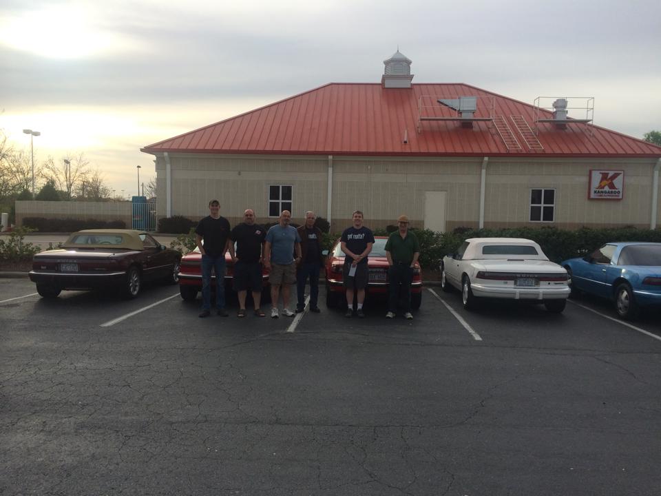 Our group in April 2015 at Charlotte Motor Speedway for the Auto Fair!